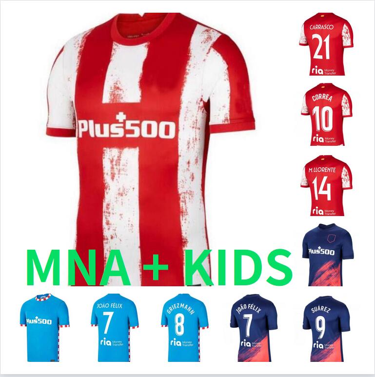 Atletico soccer jersey SUAREZ Madrid 21 22 JOAO FELIX 2021 2022 M LLORENTE KOKE SAUL CARRASCO CORREA camiseta LEMAR football shirts 75th JOÃO FÉLIX Jersey Men Kids socks
Atletico soccer jersey SUAREZ Madrid 21 22 JOAO FELIX 2021 2022 M LLORENTE KOKE SAUL CARRASCO CORREA camiseta LEMAR football shirts 75th JOÃO FÉLIX Jersey Men Kids socks
