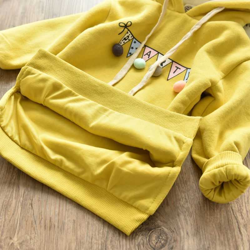 Girl Kids Sweatshirt 2-10Y Baby Girls Casual Long Sleeve Soild Thicken Pullover Tops Medium Style 210529