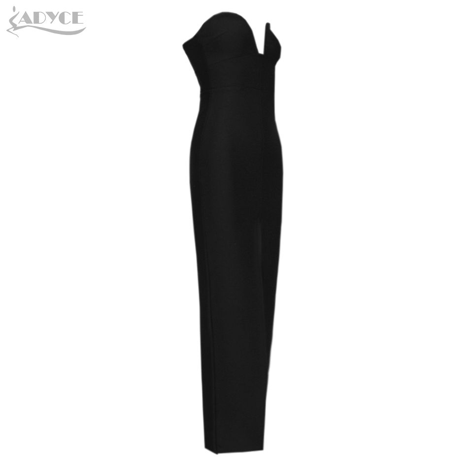 Summer Women Black V Neck Strapless Club Bodycon Dress Sexy Sleeveless Celebrity Runway Party Femal 210423