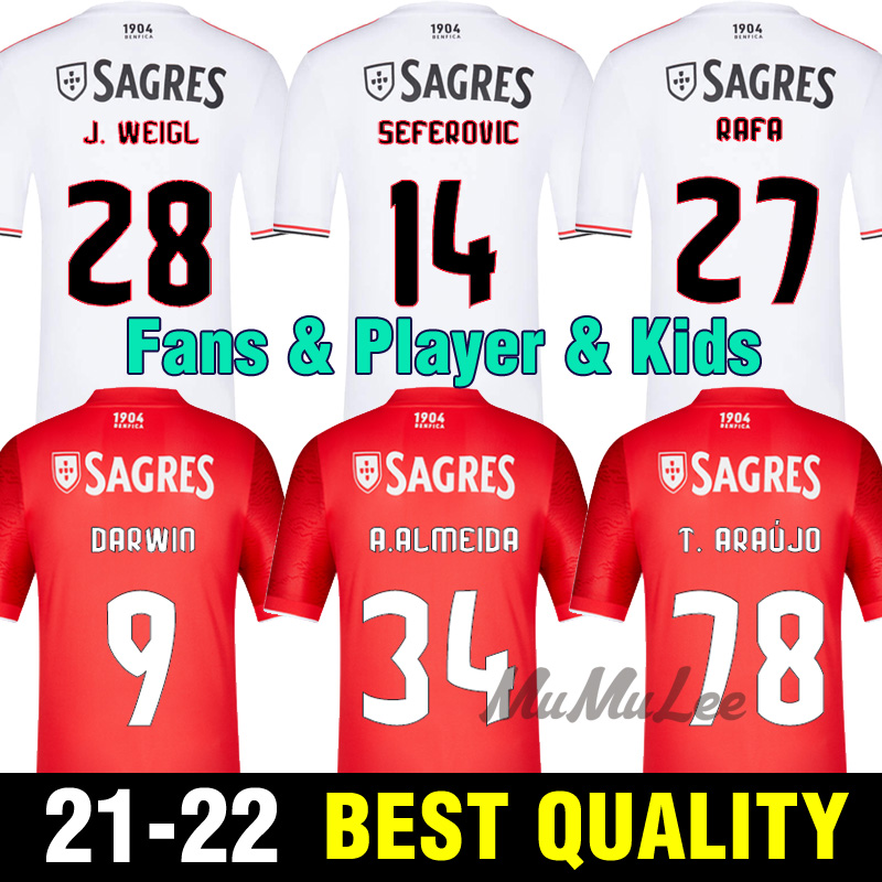 2021 FANS+ Player 2022 Benfica Soccer Jerseys Retro WALDSCHMIDT SEFEROVIC EVERTON PIZZI RAFA DARWIN Home Away Football shirts kids kit
2021 FANS+ Player 2022 Benfica Soccer Jerseys Retro WALDSCHMIDT SEFEROVIC EVERTON PIZZI RAFA DARWIN Home Away Football shirts kids kit