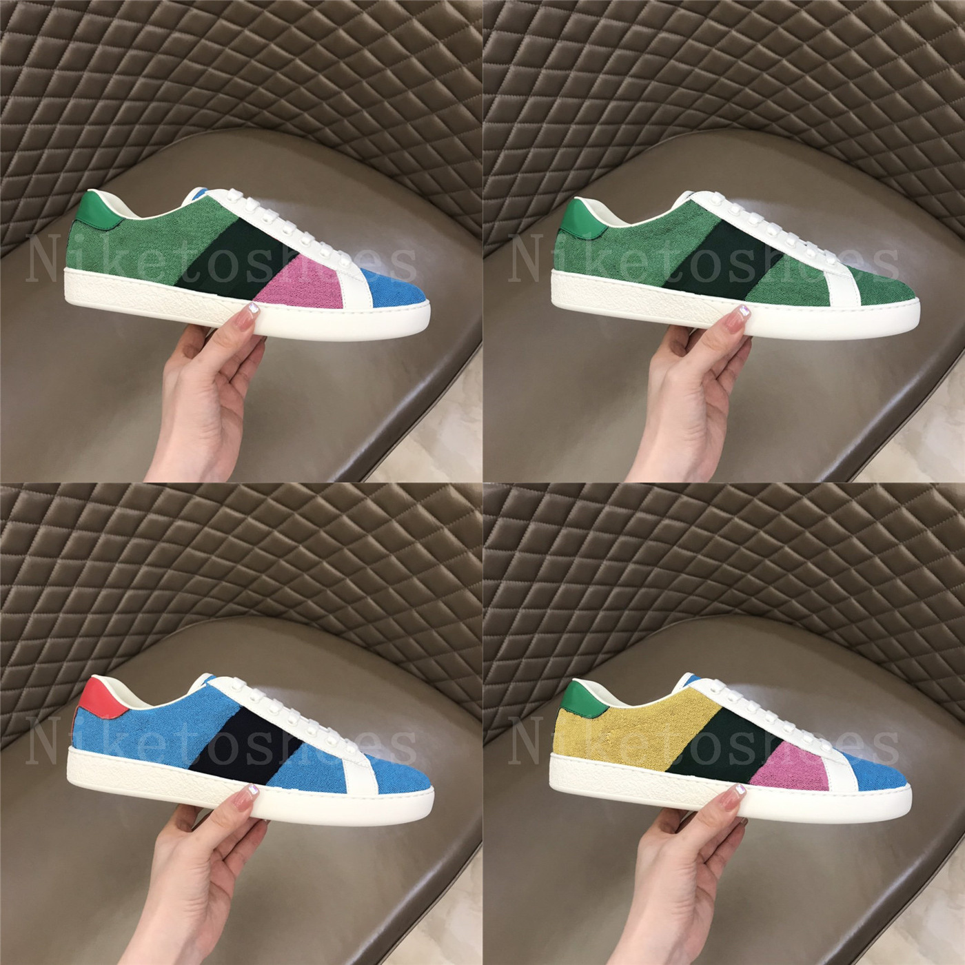 ACE Multicolor Low Top Casual Shoe Green Pink Blue Designers Sneakers Italy Tennis Vintage Luxurys Shoes, Color 01
ACE Multicolor Low Top Casual Shoe Green Pink Blue Designers Sneakers Italy Tennis Vintage Luxurys Shoes, Color 01