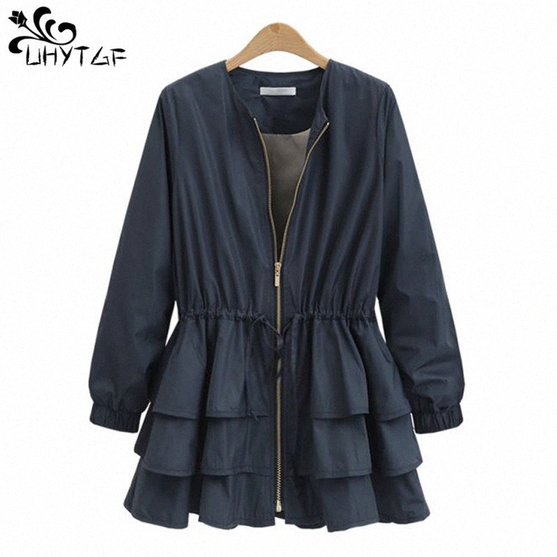 UHYTGF Spring Autumn New Womens Clothes Trench Coat For Women Fashion Skirt Plus Size Slim Ruffle Windbreaker Coat Loose Top 115 a4qY#, Dark grey
UHYTGF Spring Autumn New Womens Clothes Trench Coat For Women Fashion Skirt Plus Size Slim Ruffle Windbreaker Coat Loose Top 115 a4qY#, Dark grey