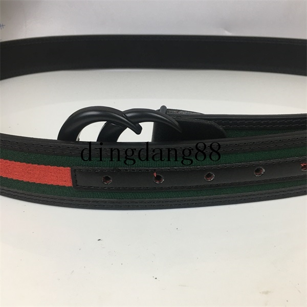 2021 high quality belts leather belt for men belts for women Waist big buckle White Box, With box
