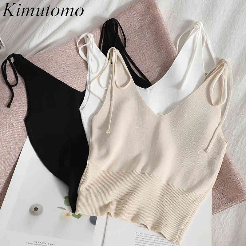 Kimutomo Chic Solid Color Matching Camis Women Bow Lace Up Slim Knitted Sling Summer Korean V-neck Short Top Casual 210521, Apricot
Kimutomo Chic Solid Color Matching Camis Women Bow Lace Up Slim Knitted Sling Summer Korean V-neck Short Top Casual 210521, Apricot
