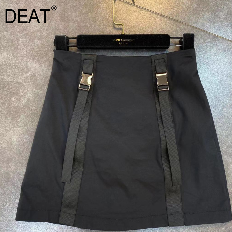 Spring Black Solid Color Clasp Strip With Double Row Skirts Pants Inside Country Street Skirt MZ106 210525
Spring Black Solid Color Clasp Strip With Double Row Skirts Pants Inside Country Street Skirt MZ106 210525