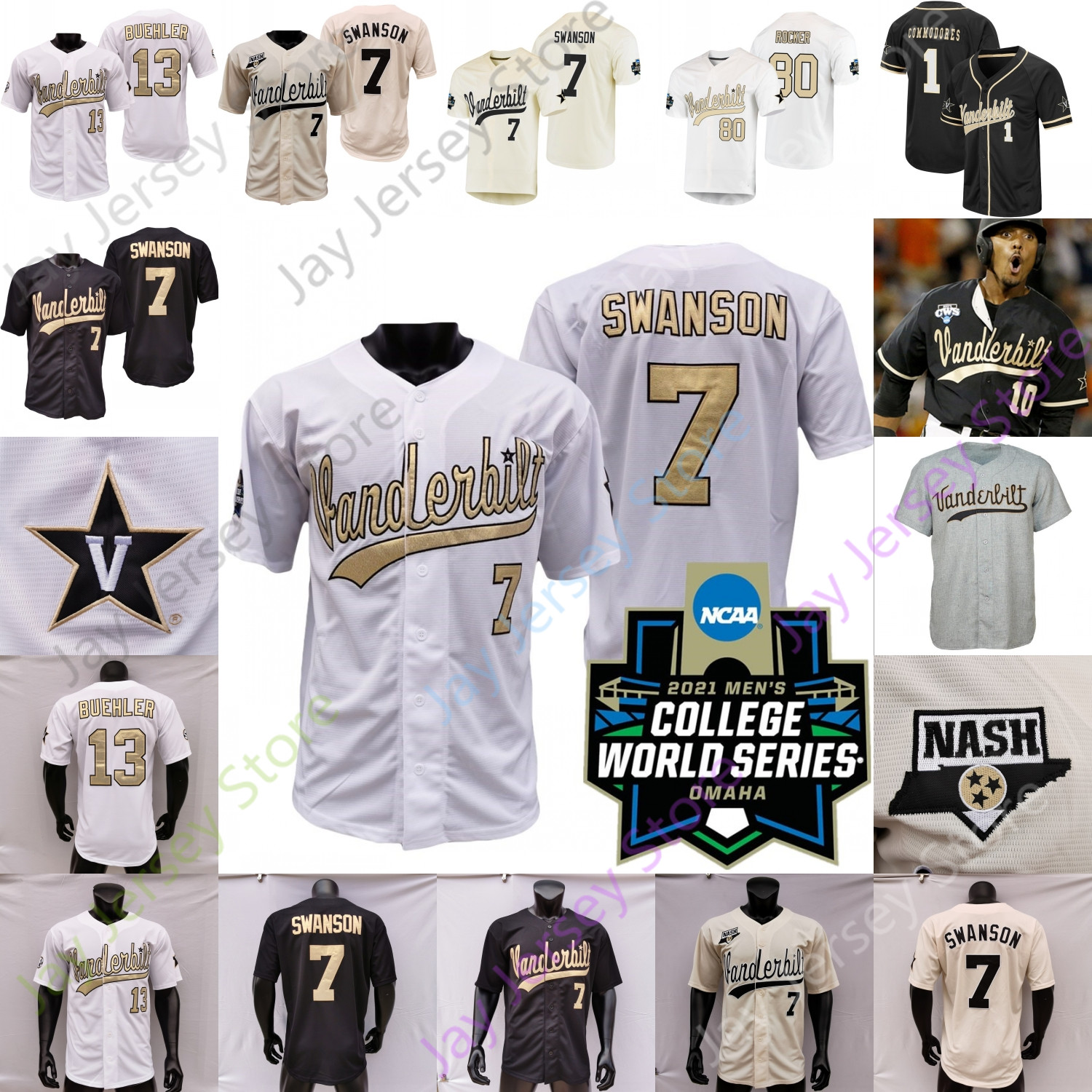 2021 NCAA College Baseball WS Vanderbilt Commodores Jersey Jack Leiter JJ Bleday Cooper Davis Austin Martin Dansby Swanson Tim Corbin CJ Rodriguez, No 2019 ws patch
2021 NCAA College Baseball WS Vanderbilt Commodores Jersey Jack Leiter JJ Bleday Cooper Davis Austin Martin Dansby Swanson Tim Corbin CJ Rodriguez, No 2019 ws patch