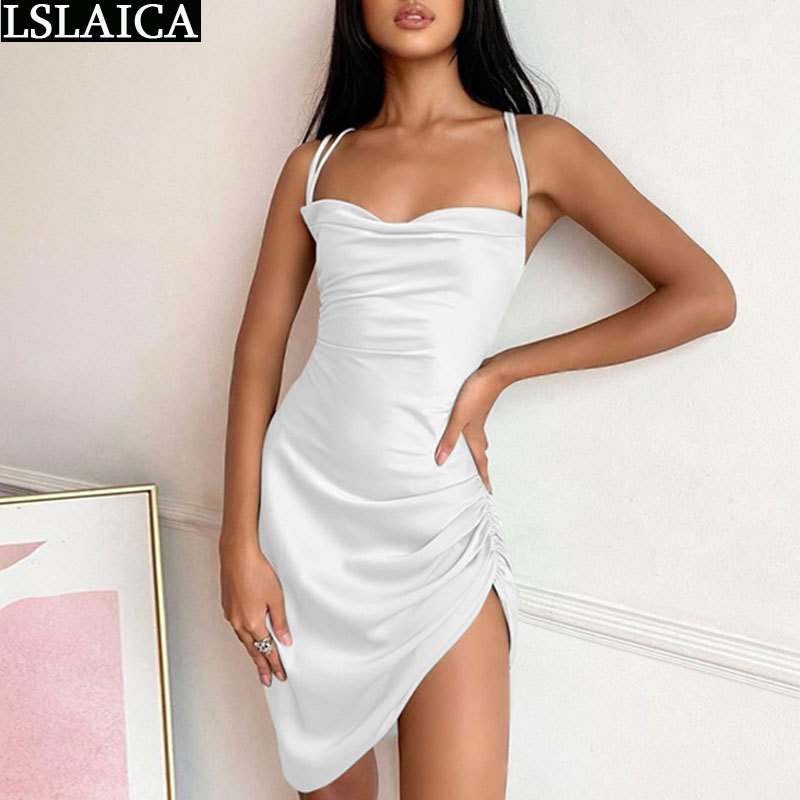 Bodycon Dress Women Skinny Sexy & Club Dresses for Backless Sleeveless Fashion Ruched Strappy Vestido De Mujer 210520, Green
Bodycon Dress Women Skinny Sexy & Club Dresses for Backless Sleeveless Fashion Ruched Strappy Vestido De Mujer 210520, Green