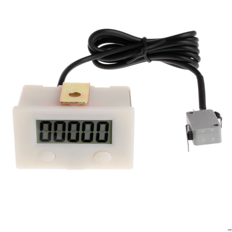 Digital 5 Digit Lcd Electronic Punch Teller With Microschanger Reset & Pause button
