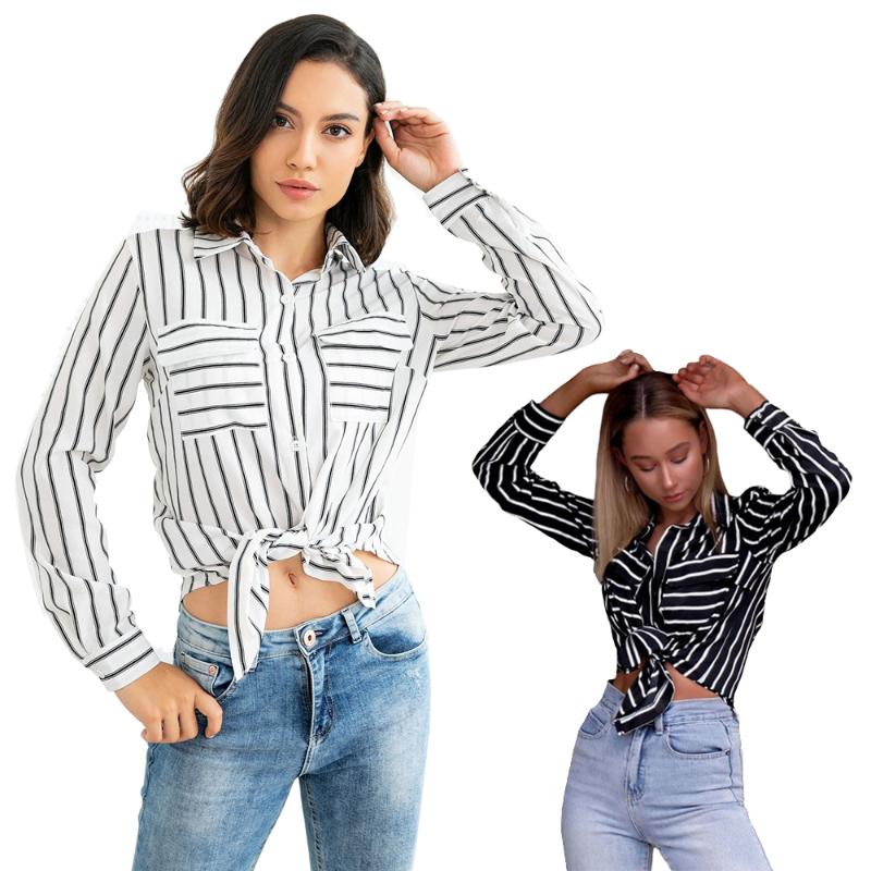 Women' Blouses & Shirts Black White Striped Long Sleeve Women Chiffon Office Tops And 2021 Autumn Winter Kimono Shirt Blouse XL
Women' Blouses & Shirts Black White Striped Long Sleeve Women Chiffon Office Tops And 2021 Autumn Winter Kimono Shirt Blouse XL