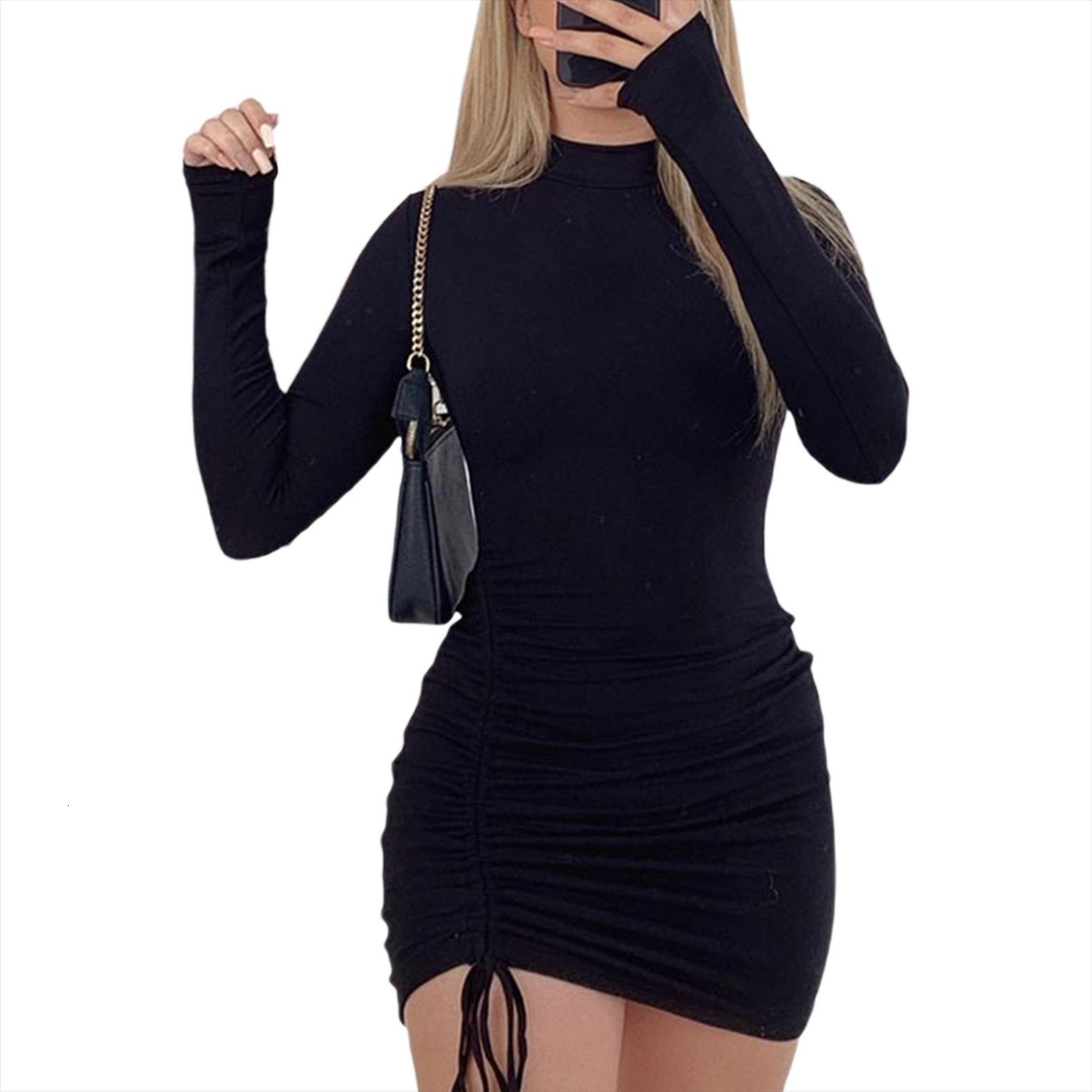 dewadbow spring purple black womens dresses high collar long sleeve outdoor sports front drawstrings tight mini short, Black;gray
dewadbow spring purple black womens dresses high collar long sleeve outdoor sports front drawstrings tight mini short, Black;gray