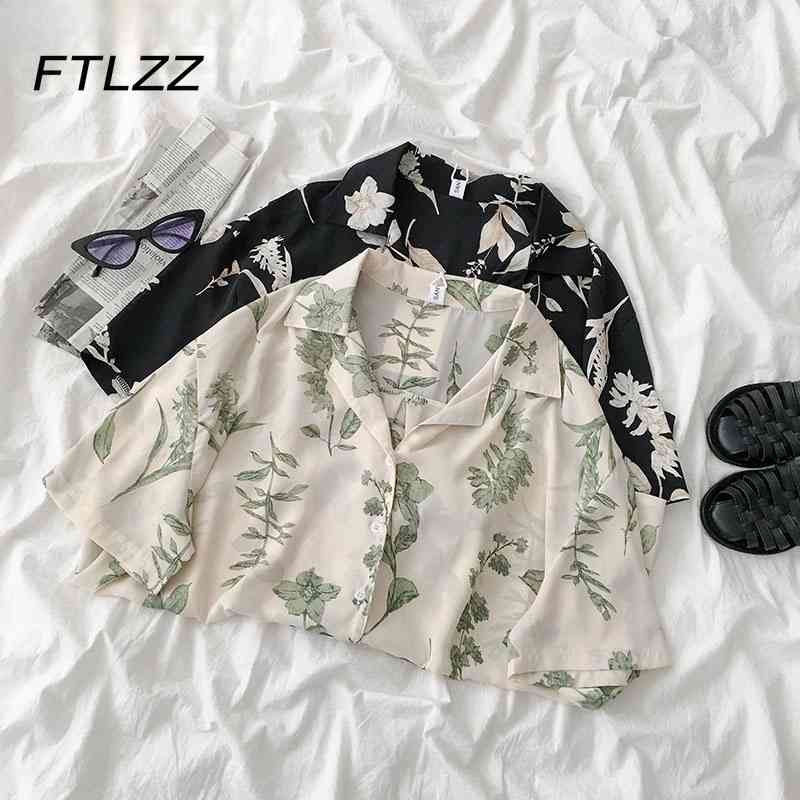 Streetwear Vintage Floral Blouse Women Notched Single-breasted Chic Korean Buttoned Shirt Woman Summer Short Sleeve Tops Mujer 210602, Black
Streetwear Vintage Floral Blouse Women Notched Single-breasted Chic Korean Buttoned Shirt Woman Summer Short Sleeve Tops Mujer 210602, Black