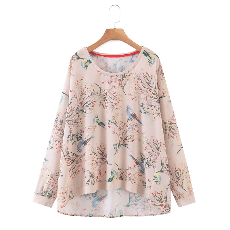Casual Loose Floral Pullover Blouse O neck Printed Plus Size Chiffon Shirts Women Spring Tops 210525, Pink
Casual Loose Floral Pullover Blouse O neck Printed Plus Size Chiffon Shirts Women Spring Tops 210525, Pink