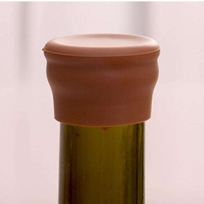 Silicone Wine Bottle Caps Stopper Leak Free Wine Bottle Cap Fresh Keeping Sealers Beer Beverage Closures Bar Accessories