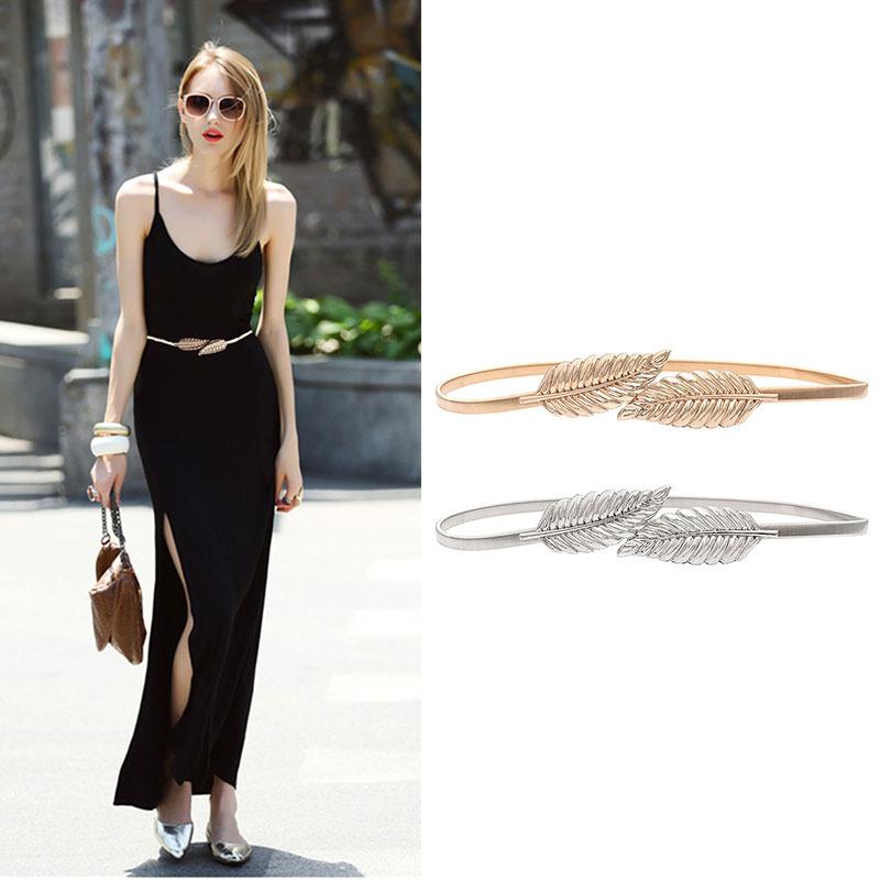 belts women's fine decorative fashion waist chain with skirt metal elastic golden leaf belt dress corset, Black;brown
belts women's fine decorative fashion waist chain with skirt metal elastic golden leaf belt dress corset, Black;brown