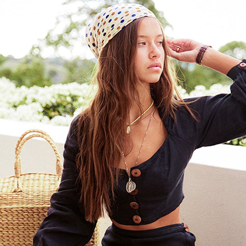 Women Set Pants Single Breasted Crop Top With High Waist Split Wide Leg Two Piece Spring Summer 210513