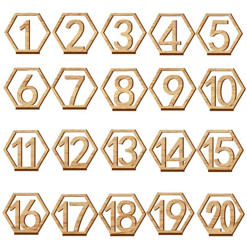 Party Decoration 1-20 Numbers Wood Signs Wedding Hexagon Table Number Wooden Rustic Engagement Seat Sign
Party Decoration 1-20 Numbers Wood Signs Wedding Hexagon Table Number Wooden Rustic Engagement Seat Sign