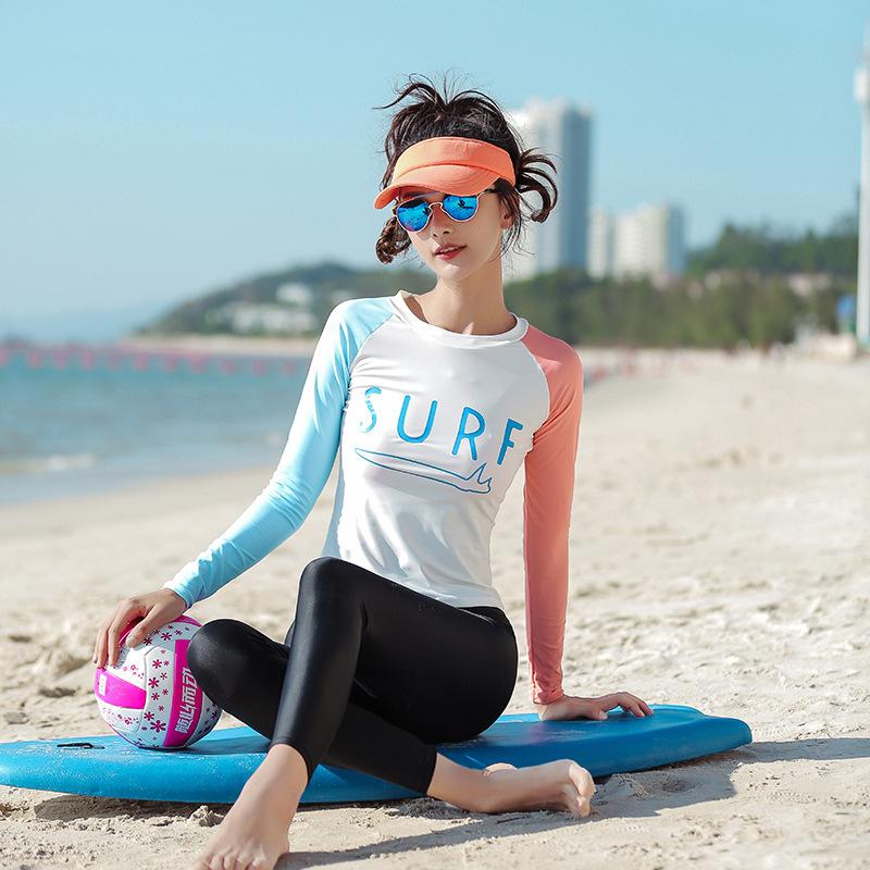 Swimming Suit Long Sleeve For Women Korean Plus Size Swimwear Teenagers Bikini Rash Guard Bathing Suits Rashguard Surfing Fairy One-Piece
Swimming Suit Long Sleeve For Women Korean Plus Size Swimwear Teenagers Bikini Rash Guard Bathing Suits Rashguard Surfing Fairy One-Piece
