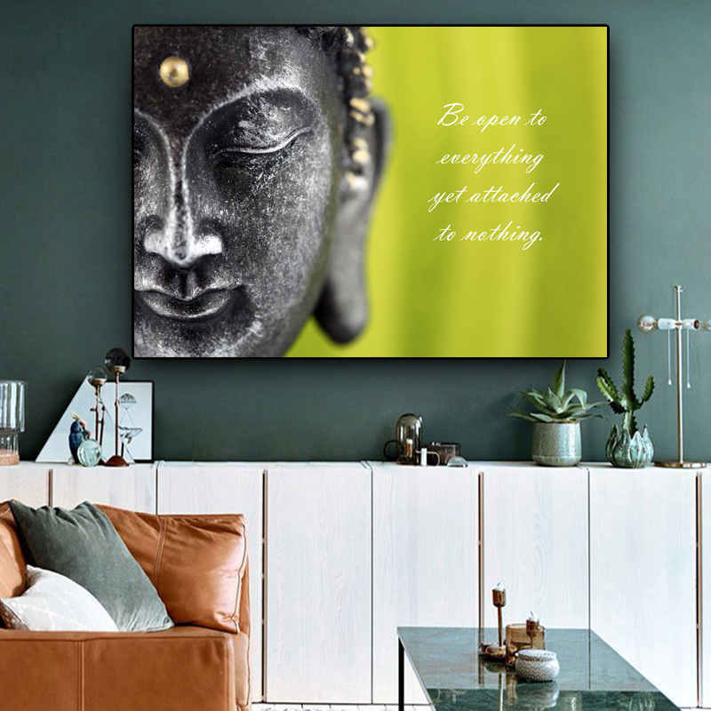 Buddha Inspirational Quotes Canvas Painting Wall Art Pictures For Living Room Study Posters And Prints Home Decor