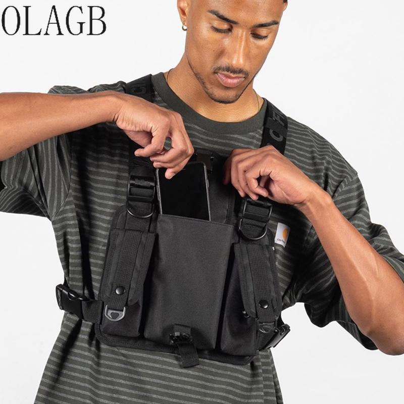 Waist Bags Black Men Chest Bag Adjustable Tactical Rig Hip Hop Streetwear High Strength Oxford Functional Kanye West Packs 505
Waist Bags Black Men Chest Bag Adjustable Tactical Rig Hip Hop Streetwear High Strength Oxford Functional Kanye West Packs 505