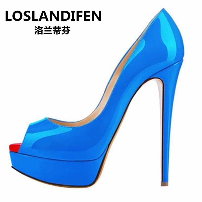 Dress Shoes 2021 Platform Patent Leather Peep Toe Sandal Pumps Womenbig Size Sexy 14cm Height Wedding Heel 35-40, Black
Dress Shoes 2021 Platform Patent Leather Peep Toe Sandal Pumps Womenbig Size Sexy 14cm Height Wedding Heel 35-40, Black
