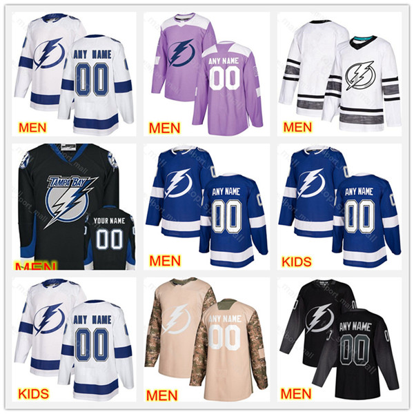 Custom Lightning Jersey Tampa Bay Ice Hockey 10 JT Miller 71 Anthony Cirelli 17 Alex Killorn 37 Yanni Gourde Ondrej Palat 100th Anniversary shirt