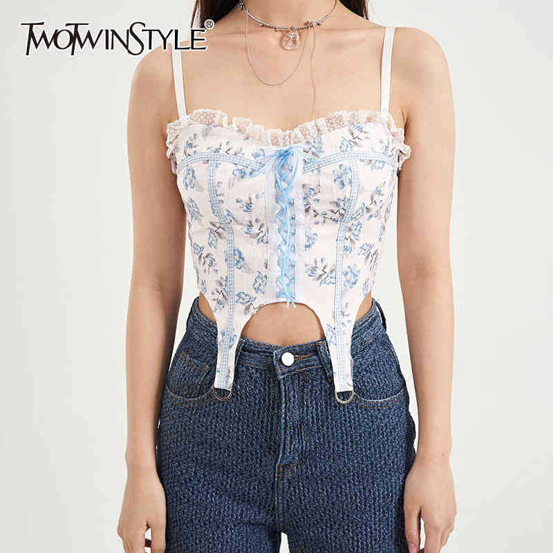 Sexy Print Vest For Women Square Collar Sleeveless Patchwork Lace Up Irregular Slim Tank Top Females Summer Stylish 210524, Aspicture
Sexy Print Vest For Women Square Collar Sleeveless Patchwork Lace Up Irregular Slim Tank Top Females Summer Stylish 210524, Aspicture