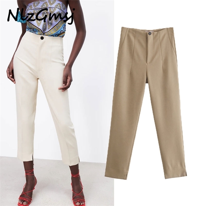 Pant Women Ankle-Length Trouser High Waist Straight Pants Pantalon Female Fashion Zipper Trousers 03 210628, As picture
Pant Women Ankle-Length Trouser High Waist Straight Pants Pantalon Female Fashion Zipper Trousers 03 210628, As picture