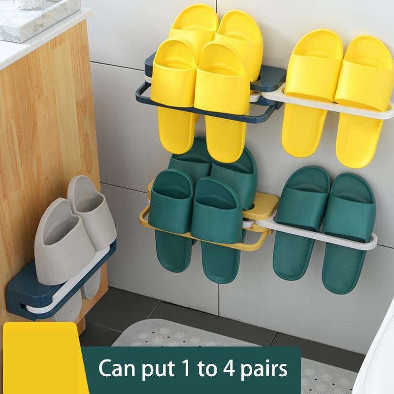 Clothing & Wardrobe Storage Wall-Mounted Bathroom Bedroom Shoe Self Adhesive Artifact Free Punch Toilet Can Be Folded Slippers Organizer
Clothing & Wardrobe Storage Wall-Mounted Bathroom Bedroom Shoe Self Adhesive Artifact Free Punch Toilet Can Be Folded Slippers Organizer