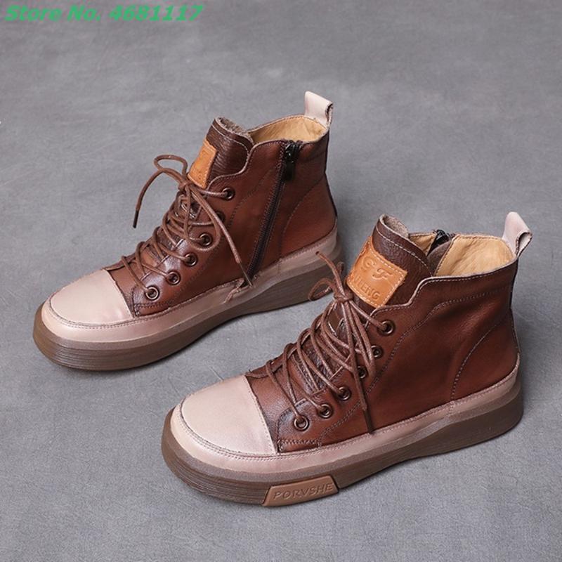 Boots Mixed Colors Front Lace Up Outfit For Winter Round Toe Med Block Heels Sewing Height Increasing Black Women Casual Shoes
Boots Mixed Colors Front Lace Up Outfit For Winter Round Toe Med Block Heels Sewing Height Increasing Black Women Casual Shoes