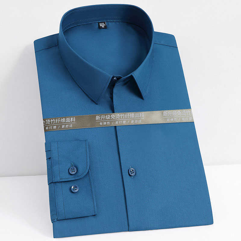 Formal Business Men's Stretch Dress Shirt Social Regular-Fit Work Long Sleeve Solid Color Non-iron Office Smart Casual Shirt 210708, 2616-5
Formal Business Men's Stretch Dress Shirt Social Regular-Fit Work Long Sleeve Solid Color Non-iron Office Smart Casual Shirt 210708, 2616-5