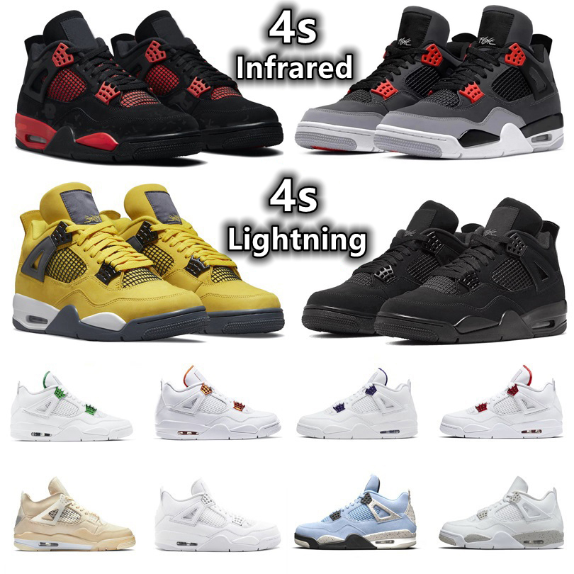 Jumpman 4 4s mens women basketball shoes Infrared Red Thunder Sail Black Cat Gum Lightning Wild Things University Blue Cool Grey Bred DIY men trainers sports sneakers, Color#7
Jumpman 4 4s mens women basketball shoes Infrared Red Thunder Sail Black Cat Gum Lightning Wild Things University Blue Cool Grey Bred DIY men trainers sports sneakers, Color#7