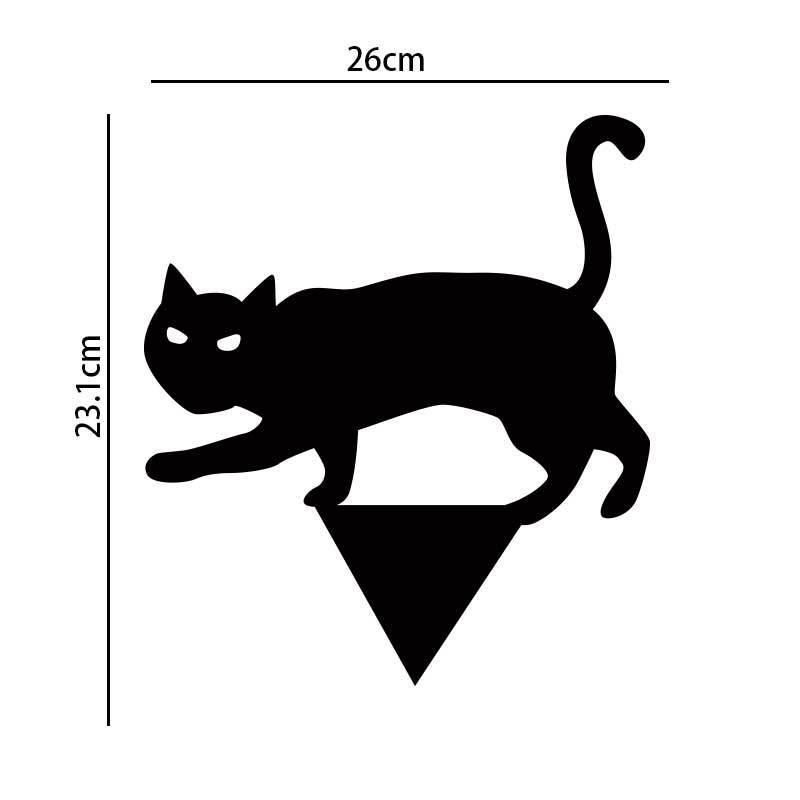 Party Decoration Halloween Props Black Cat Silhouette Yard Sign Lawn Stakes Terror Supplies Interesting
