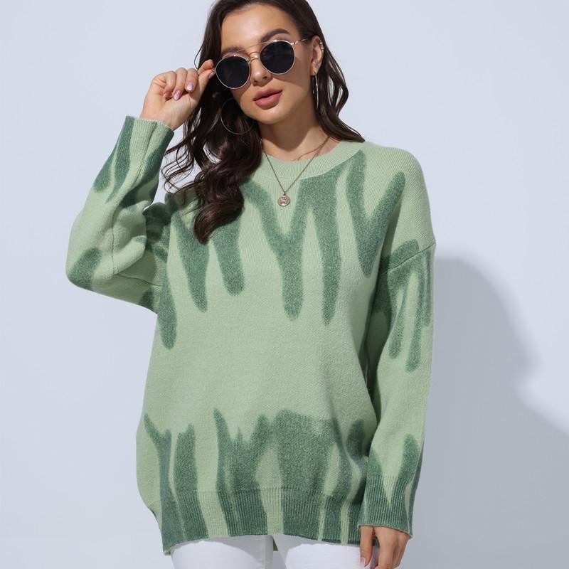 Women's Sweaters Bornladies Legant Green Striped Print Oversized Pullovers Women Winter O-Neck Loose Long Streetwear Warm Outerwear 2022, White;black
Women's Sweaters Bornladies Legant Green Striped Print Oversized Pullovers Women Winter O-Neck Loose Long Streetwear Warm Outerwear 2022, White;black