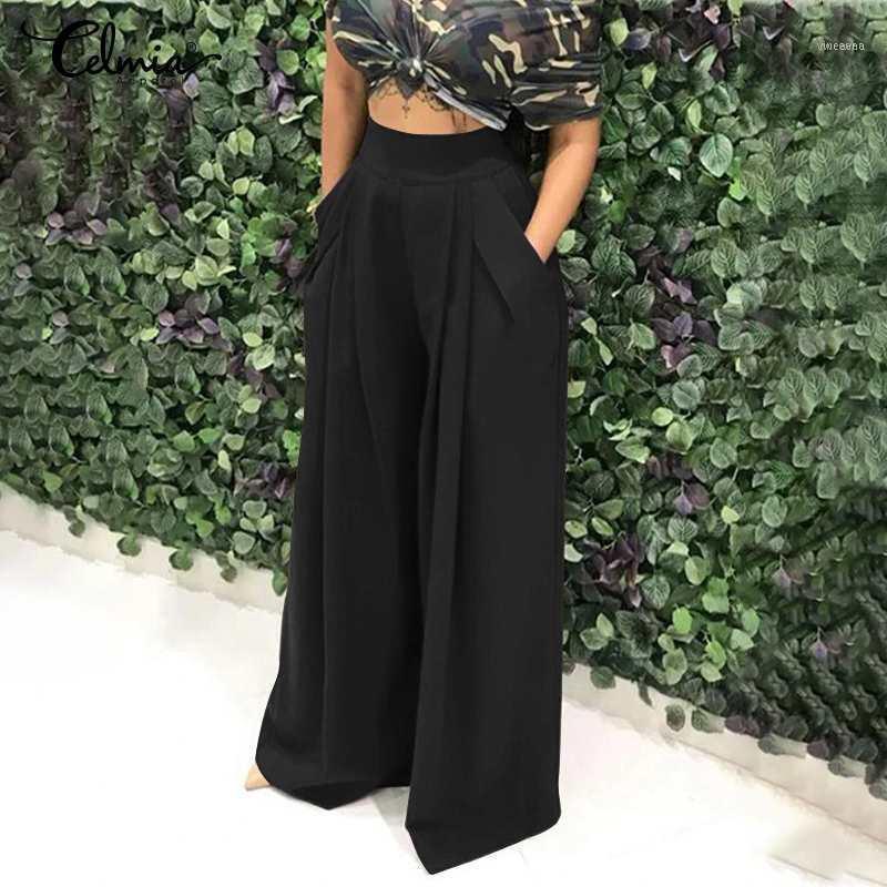 Women's Pants & Capris Celmia 5XL Women Fashion Office Wide Leg Pant Elastic Waist Long Loose Casual Vintage Pleated Trousers Pantalon Femin, Black;white
Women's Pants & Capris Celmia 5XL Women Fashion Office Wide Leg Pant Elastic Waist Long Loose Casual Vintage Pleated Trousers Pantalon Femin, Black;white