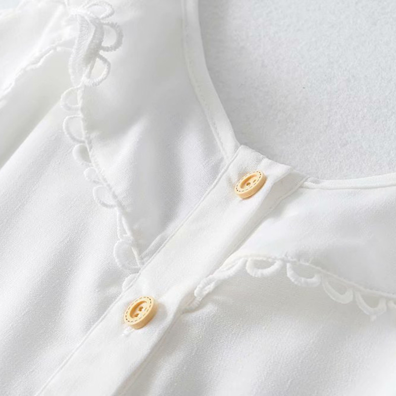 Sweet Women White V Neck Ruffles Jumpsuits Summer Fashion Ladies Sashes Rompers Female Beach Holiday 210515