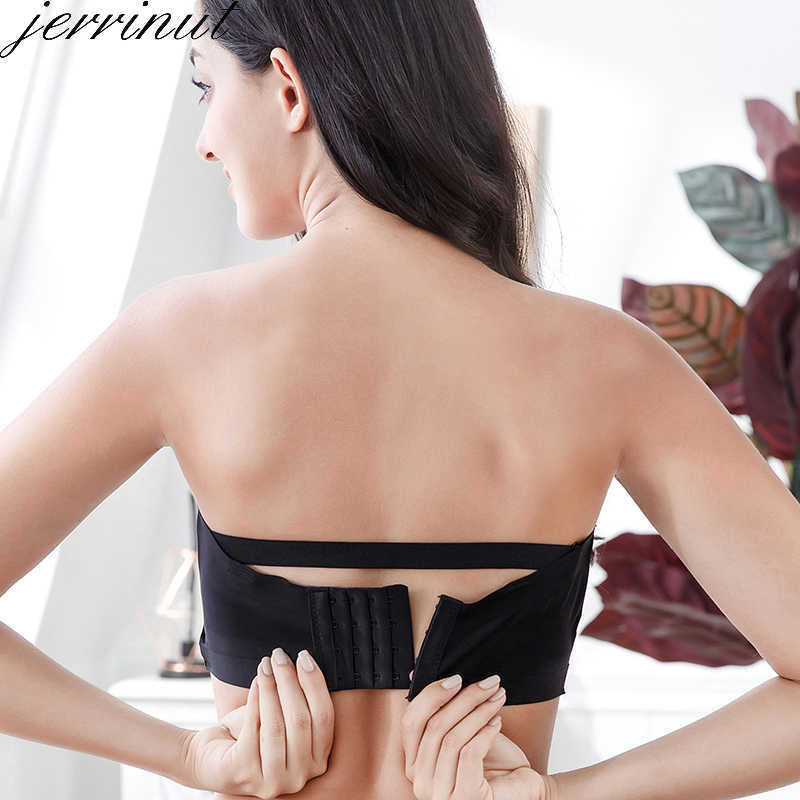 Jerrinut Push Up Bras For Women Underwear Invisible Strapless Bralette Plus Size Brassiere 5XL 6XL 7XL Soutien Gorge Femme 210728