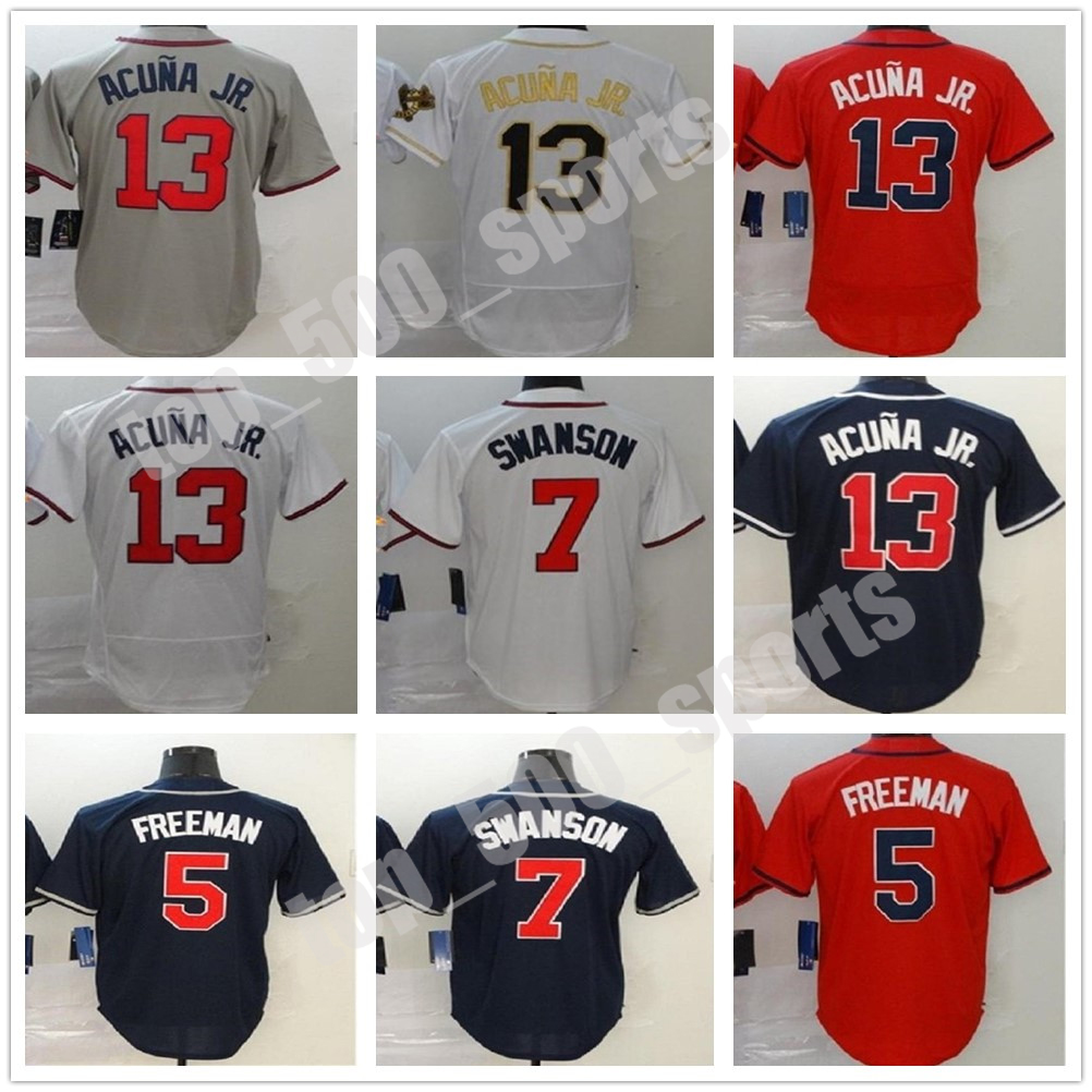 Custom Atlanta 2021 Men Women youth 13 Ronald Acuna Jr Baseball jerseys 7 Freddie Freeman Dansby Swanson Deion Sanders jersey in stock, Colour 15
Custom Atlanta 2021 Men Women youth 13 Ronald Acuna Jr Baseball jerseys 7 Freddie Freeman Dansby Swanson Deion Sanders jersey in stock, Colour 15