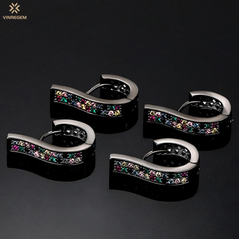 Hoop & Huggie Vinregem Hip Hop Rock 6 Words 925 Sterling Silver Zircon Gemstone Personality Black Gold Earrings Fine Jewelry Wholesale, Golden;silver
Hoop & Huggie Vinregem Hip Hop Rock 6 Words 925 Sterling Silver Zircon Gemstone Personality Black Gold Earrings Fine Jewelry Wholesale, Golden;silver