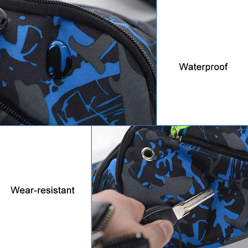 Printed Fashion Murse Men Women Funny Bags Travel Bag Bumbag Waist Money Belt Passport Wallet Zipped Security Pouch Waist Packs 210708