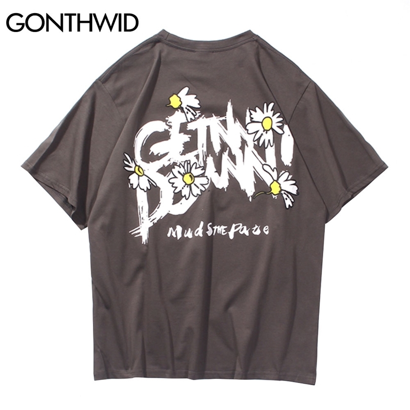 Hip Hop Tshirts Graffiti Letters Daisy Flowers Tees Shirts Streetwear Short Sleeve Harajuku Casual Cotton Tops 210602, Black
Hip Hop Tshirts Graffiti Letters Daisy Flowers Tees Shirts Streetwear Short Sleeve Harajuku Casual Cotton Tops 210602, Black