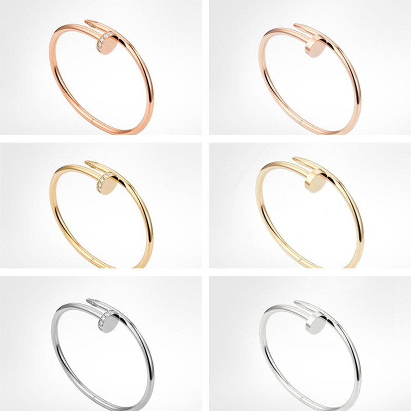 Classic Nail Bracelet mens Bracelets Diamonds designer Bangle luxury jewelry women Titanium steel Alloy Gold-Plated Craft Gold Silver Rose Never fade Not allergic
Classic Nail Bracelet mens Bracelets Diamonds designer Bangle luxury jewelry women Titanium steel Alloy Gold-Plated Craft Gold Silver Rose Never fade Not allergic