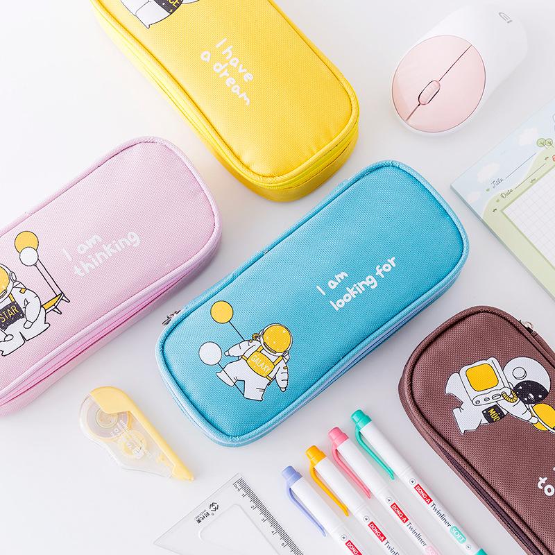 Kawaii Cartoon Astronaut Pencil Case Large Capacity Bag Zipper Pocket For Boy Girl Student Stationery Bags
Kawaii Cartoon Astronaut Pencil Case Large Capacity Bag Zipper Pocket For Boy Girl Student Stationery Bags