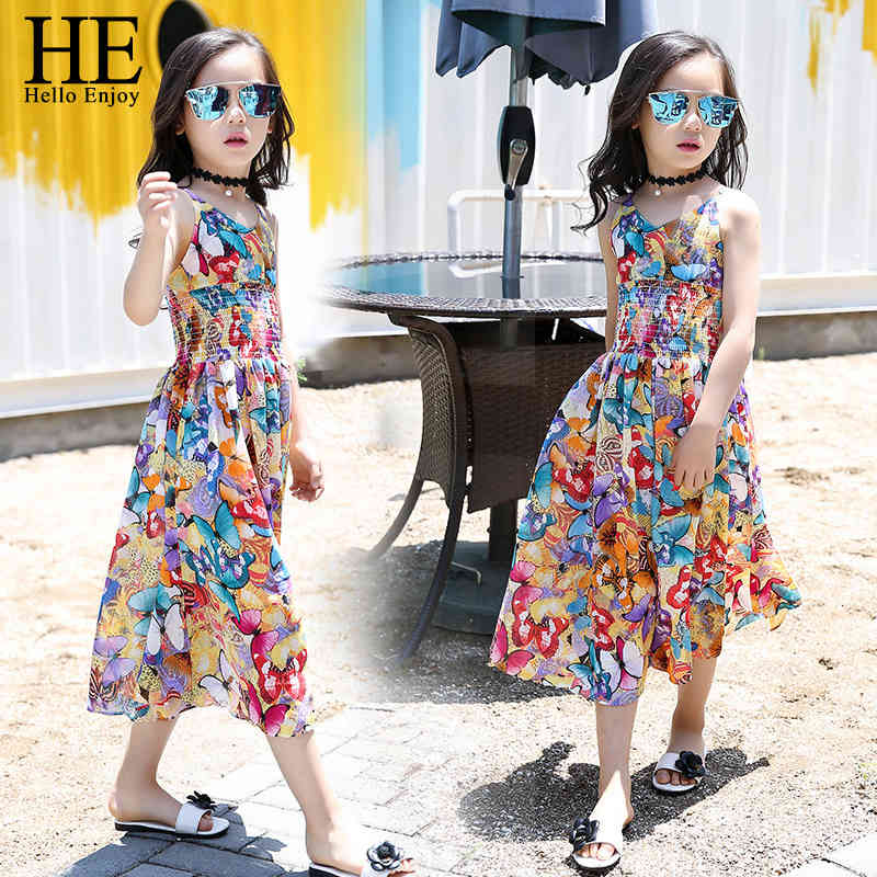 Girl's Dresses Baby Girl Summer Sling Butterfly Printed Sleeveless Ruffled Children Casual Princess dress OXLI, Blue
Girl's Dresses Baby Girl Summer Sling Butterfly Printed Sleeveless Ruffled Children Casual Princess dress OXLI, Blue