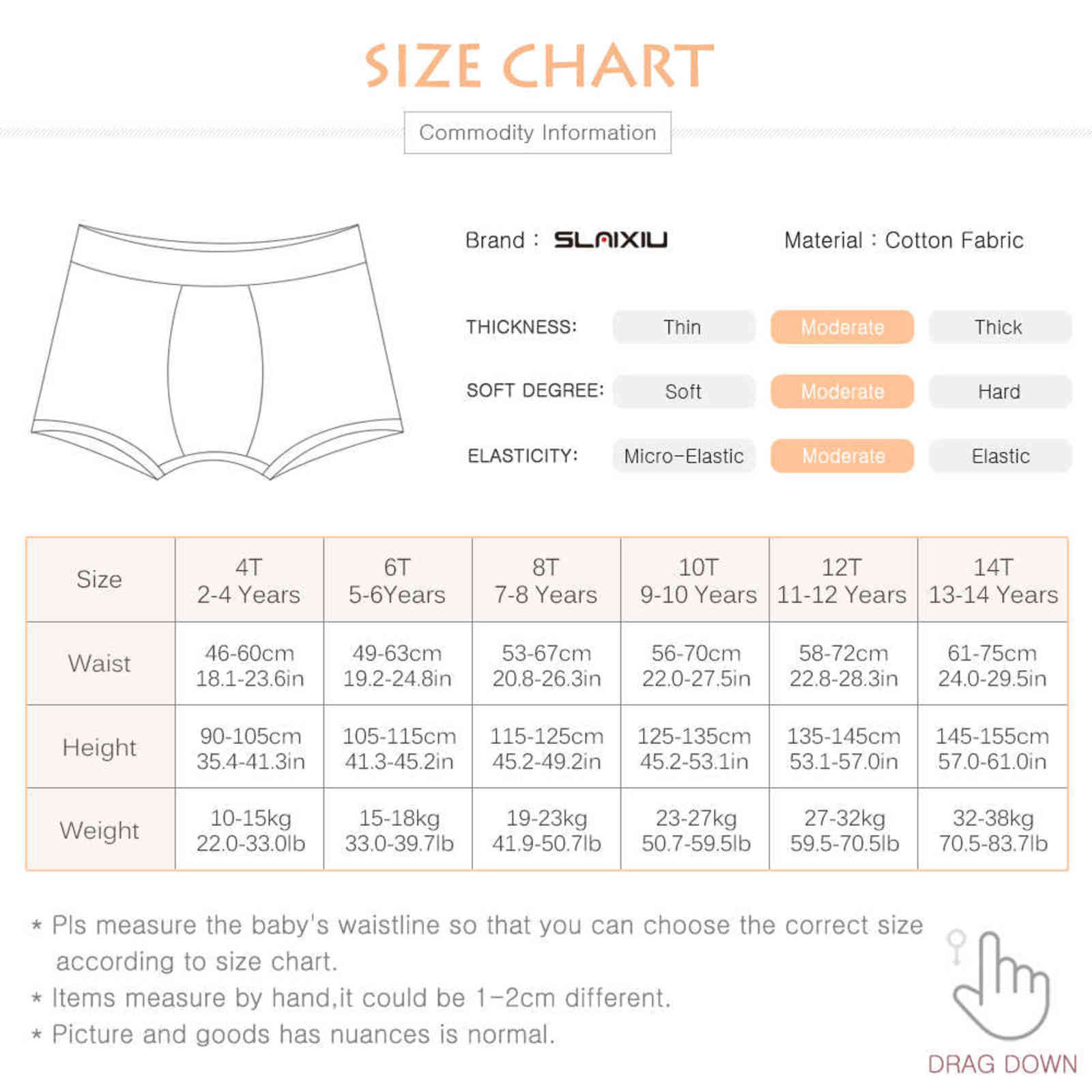 4 Piece Kids Boys Underwear Cartoon Children's Shorts Panties for Baby Boy Boxers Stripes Teenager Underpants 4-14T 211122