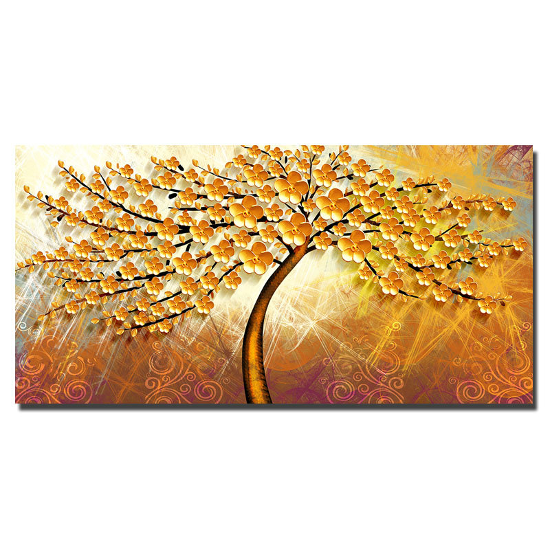 Tree of Life Gustav Klimt Landscape Flowers Wall Art Canvas Scandinavian Poster Print Modern Picture for Living Room Home Decor