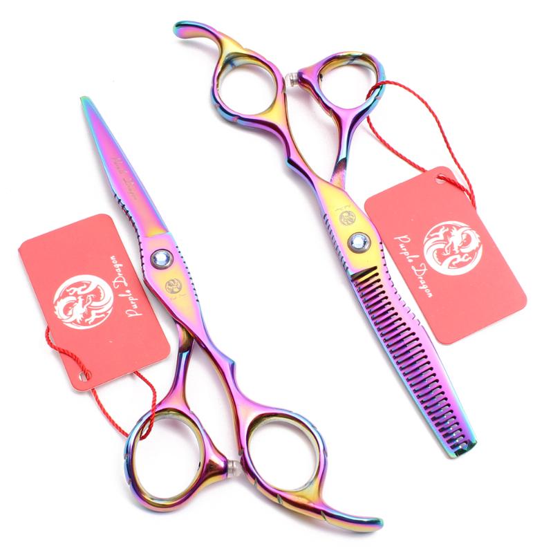 Hair Scissors Professional Hairrdressing 6.0" Japan 440C Mr Cutting Barber Thinning Shears Set Razor Edge Series