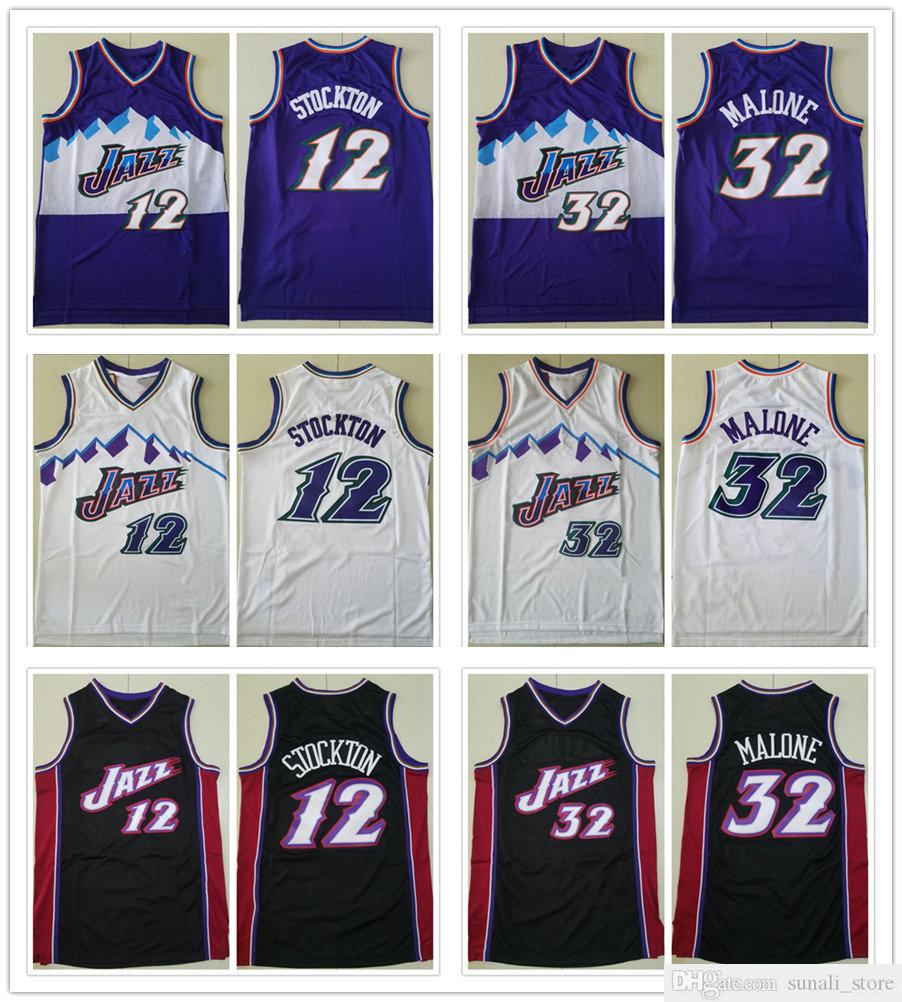 Stitched Mesh Men John 12 Stockton Jerseys Vintage Purple White Black Karl 32 Malone Basketball College Shirts Fast Shipping
Stitched Mesh Men John 12 Stockton Jerseys Vintage Purple White Black Karl 32 Malone Basketball College Shirts Fast Shipping