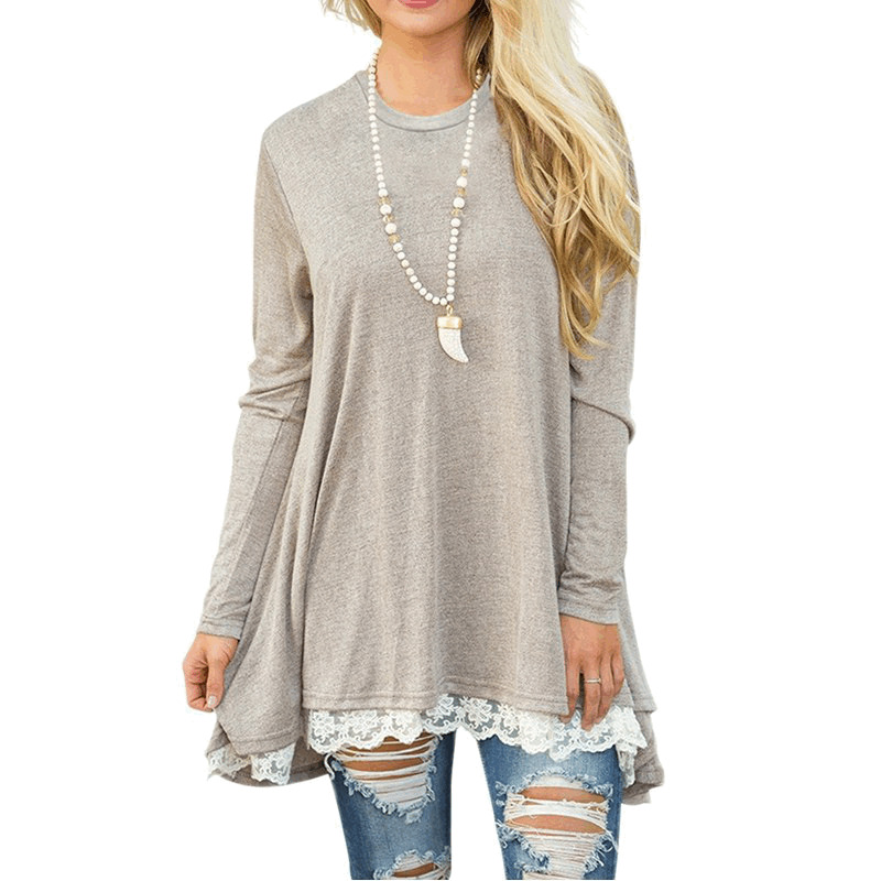 Spring Summer Women Dress Lace Splicing Fashion Women's Plus Size Long Sleeve Vintage Black Red Blue Casual es 210428