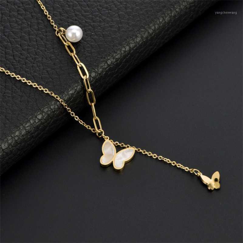 Chains Choker Pearl Shell Necklace For Women Butterfly Necklaces Pendant Collar Chokers Bead Jewelry
Chains Choker Pearl Shell Necklace For Women Butterfly Necklaces Pendant Collar Chokers Bead Jewelry