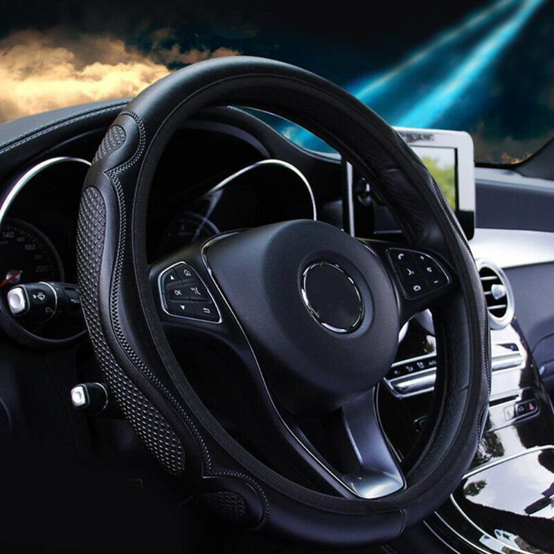 Steering Wheel Covers Universal Car Cover Skidproof Leather Breathable Anti-slip Embossing 15''/38cm Accessories
Steering Wheel Covers Universal Car Cover Skidproof Leather Breathable Anti-slip Embossing 15''/38cm Accessories